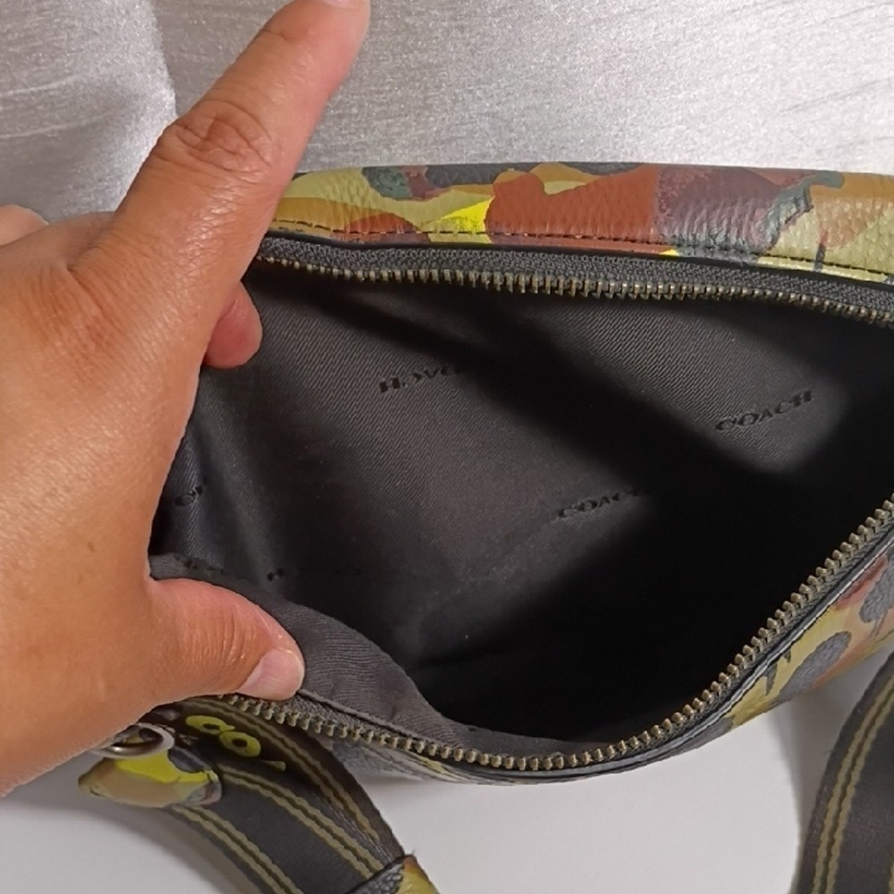 COACH Leatherware Camo Belt Bag Crossbody Bag‎ Urban Streetwear Fanny Pack6 - Picture 9 of 12